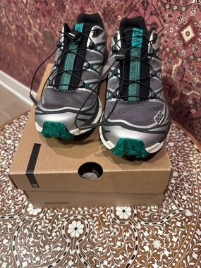 Salomon XT-6 x END - Asphalt/Ftw Silver/Parakeet - US 6M/7W Sneaker Shoe